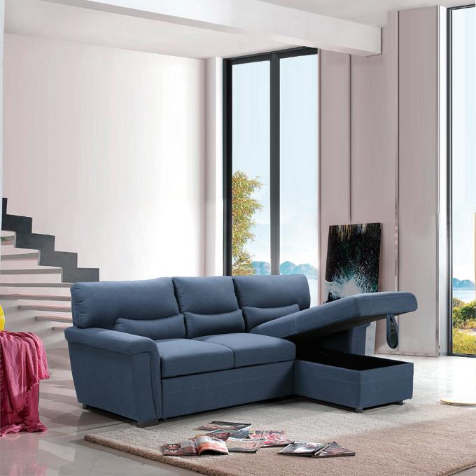 Antiwear Comfortable Pull Out Couch , Multiscene Sofa Bed With Recliner 2