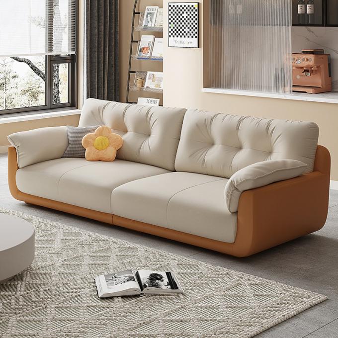 Nordico Feel of bread cloud shaped 1+2+3S Pomelohome Living Room Furniture Set Modern Couch tech cloth sofa sets 3