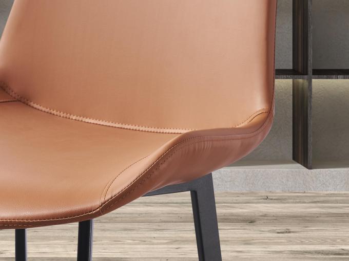 Antiwear Dining Room Side Chair , Lightweight Stackable Upholstered Dining Chairs 9
