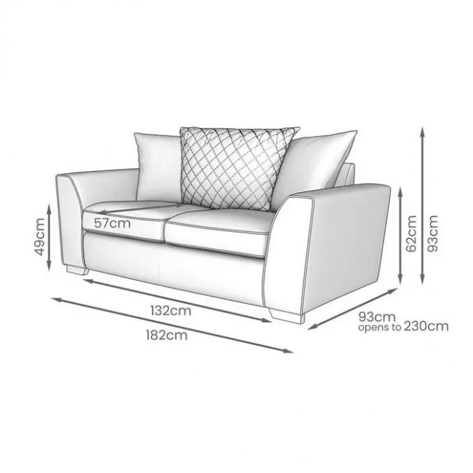 30025 European Style Living Room Furniture 2 Seater Dark Blue Fabric Sofa Luxury Chinese Sofa With Bed Function 7