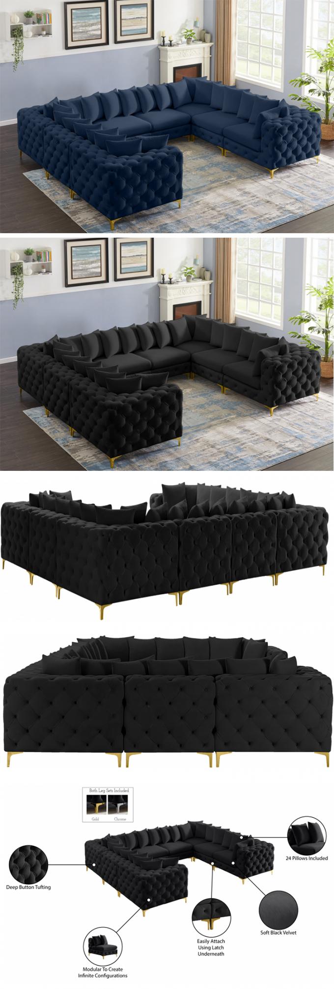 OEM/ODM furniture manufacturer new design hot selling sofa set can be customized any combination of living room sofa 1