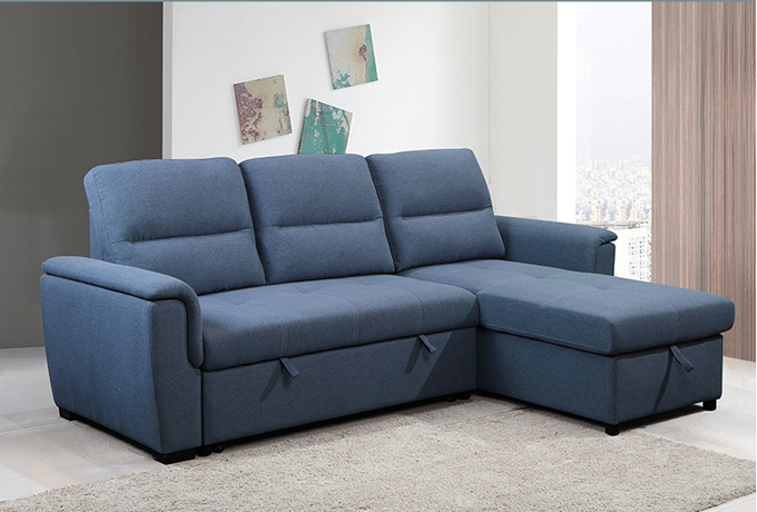 OEM/ODM European style design single futon L shaped USB sleeper sofa bed folding bed sofa cum bed living room furniture 1