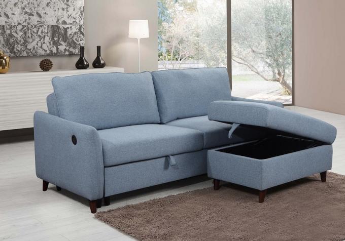 OEM Luxurious Living Room Sofa Set With Pull Out Sleeper Bed For Home 2