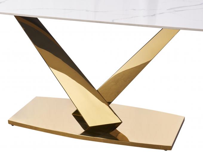 81105 GOITALIA Home Furniture Modern Marble Contemporary Italian Quartz Stone Top Interactive Dining Table 1