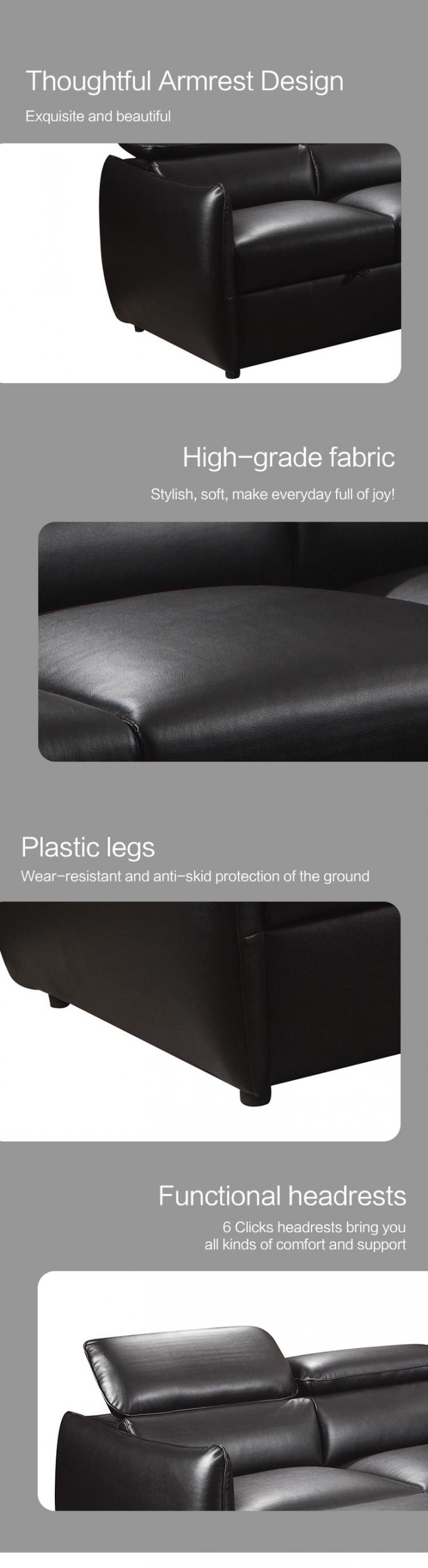 Customized L shape Luxury living room sofa sectional furniture European leather sofa set Modern sleeper sofas bed 5