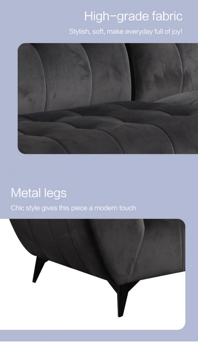 Dongguan mass production couture grey multiple color velvet couch sofa bed sofa set furniture living room furniture sets 4