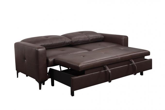 modern design genuine leather sofa bed 3 seater living room sofa cum bed factory wholesale 5