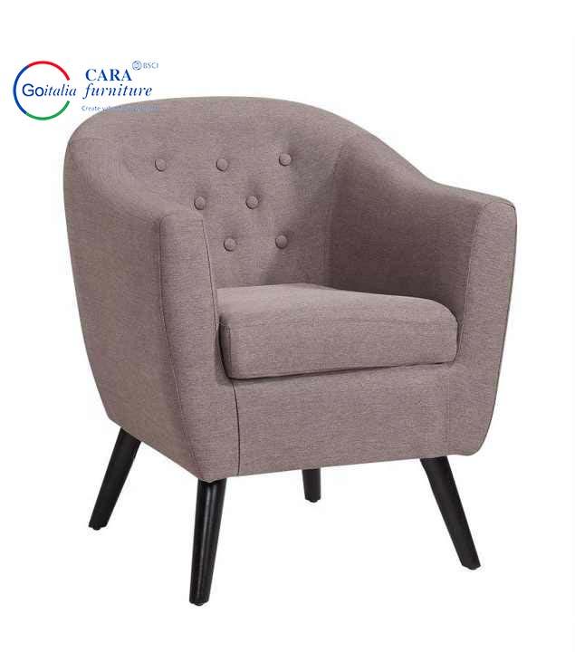 Wooden Frame Furniture One Seat Multiple Colors Arm Chair Chairs For Living Room 6