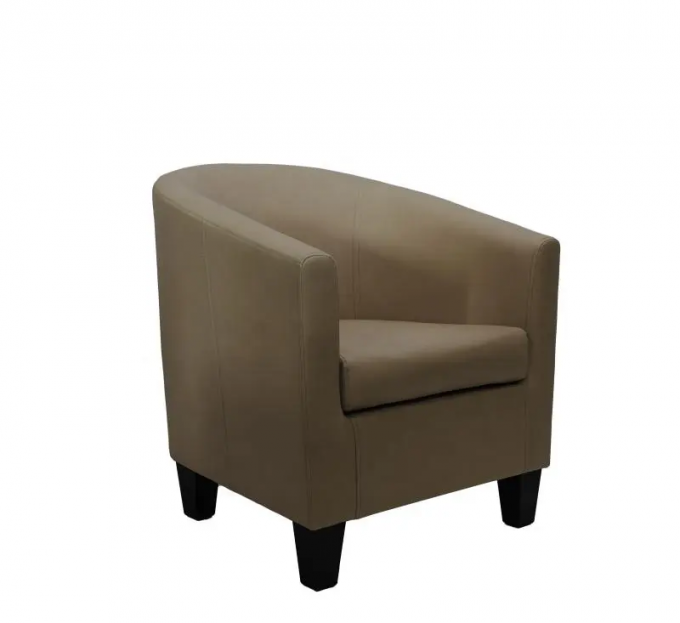 Hotel Practical Leather Sofa Chair , Multifunctional Single Seater Lounge 9