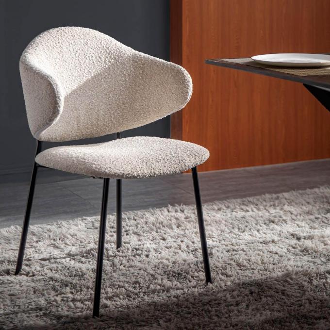 Soft Velvet Upholstered Dining Chair Stain Resistant For Apartment 0