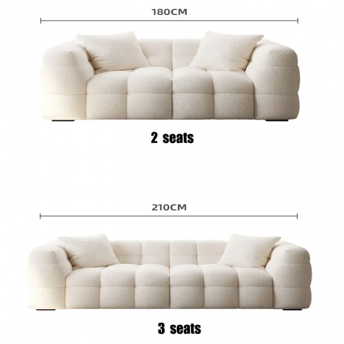 Furniture factory the latest design of lamb velvet fabric sofa set sofa bed can be customized fabric living room sofa 10