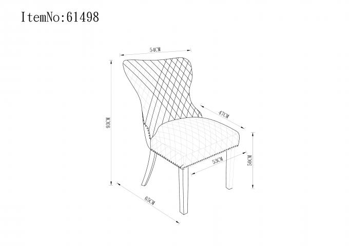 61498 GOITALIA restaurant mid century modern dining stainless steel designer velvet fabric hotel DINING CHAIR 0