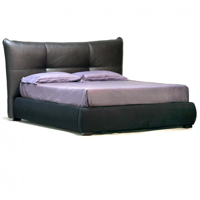 Leather Headboard Ottoman Storage Bed Queen Size Stain Resistant 4