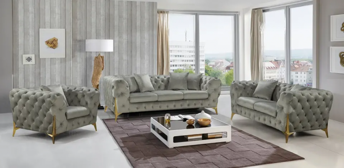 OEM Nontoxic Living Room Sofa Chair Set Multipurpose Anti Abrasion 4