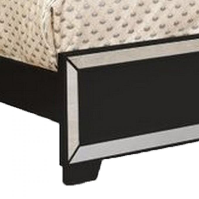 LED lights High-End Modern bed furniture upholstered set bed with button tufted design for HOTEL BEDROOM 4