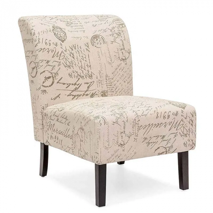 Practical Linen Modern Single Seater Chair Antiwear For Restaurant 3