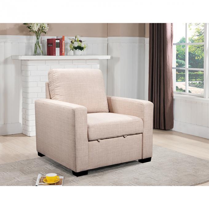 Modern villa living room single person sofa set household Beige lamb fabric cashew nut arc creative sofa with Foot-rest 2