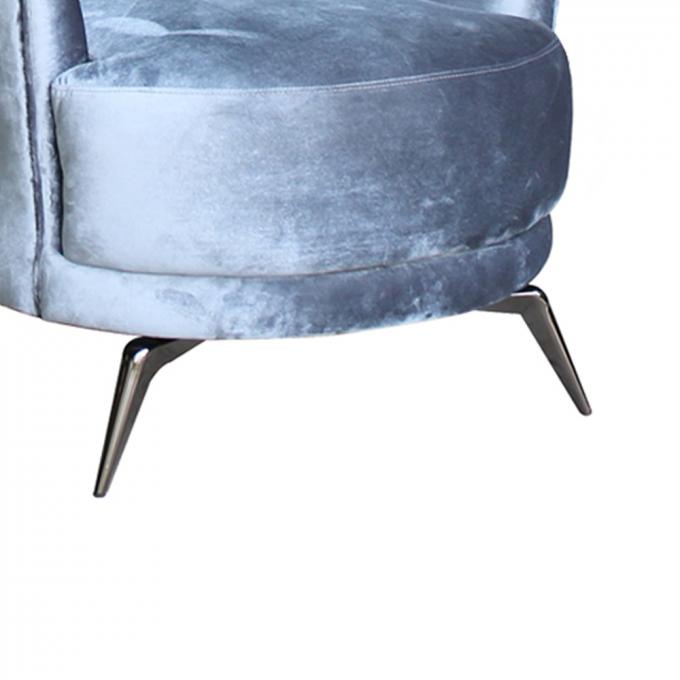 Multifunctional Modern Single Seater Chair Velvet Sofa Breathable 2