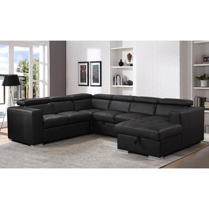 Factory muebles de sala modern sleeper sofa bed 2P+corner+lovesitter+chaise Modern furniture U shaped living room sofa 3