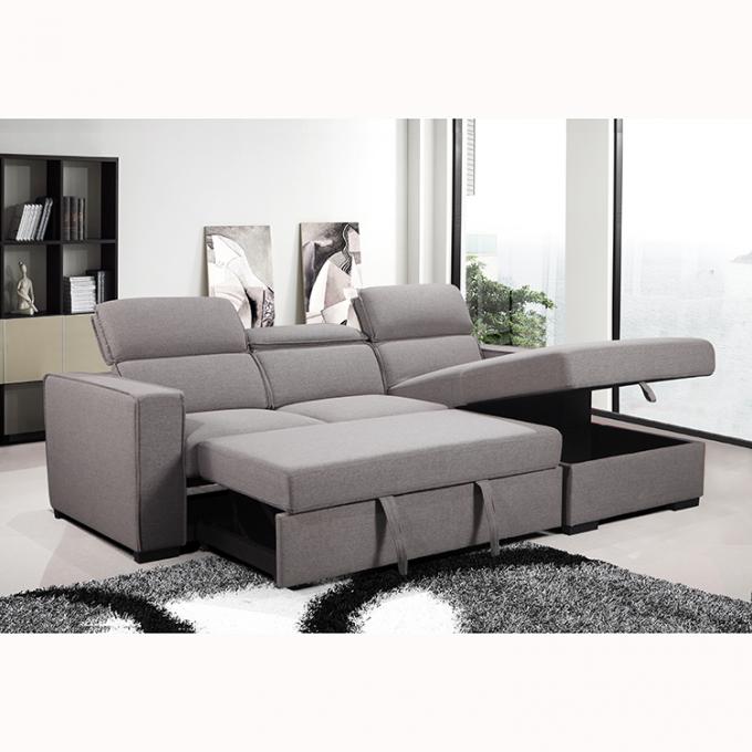 Sofa Bed Room Sofa Hot Sale Living Room L Shape Corner Pull Out Fabric Modern European Style Fabric+solid Wood 2 Seater+ 1