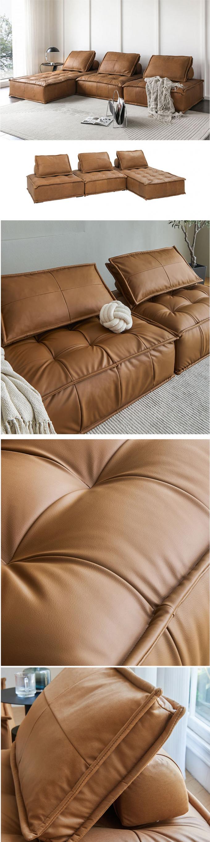 Factory direct European and American fabric sofa balcony bedroom technology cloth small family sofa bed lazy modular 1