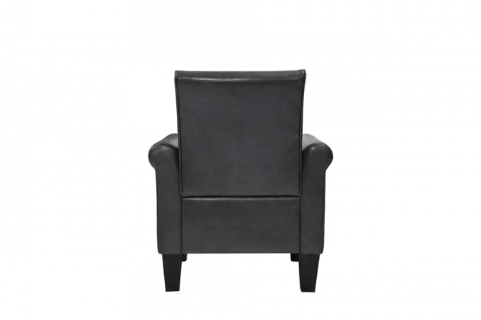 Multiscene Antiwear Leather Cuddle Chair , Practical Distressed Leather Armchair 3