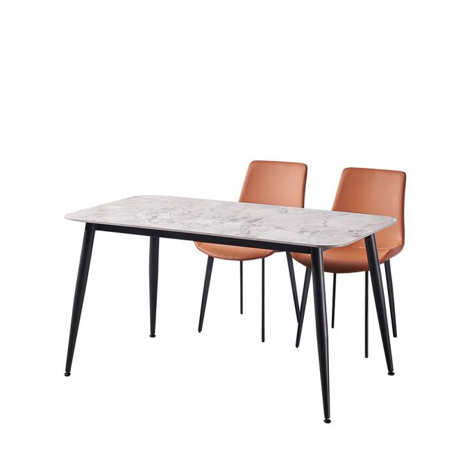 Antiwear Dining Room Side Chair , Lightweight Stackable Upholstered Dining Chairs 2