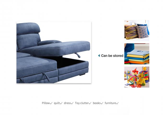 Multipurpose Pull Out Sectional Couch Bed Practical For Living Room 9