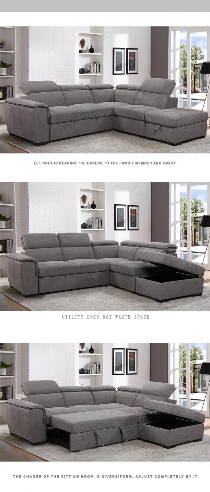 manufacture furniture house decor 2P+chaise+ottoman Reconfigurable Deep Seating Couch Sectional Parlor Combination Sofa 6