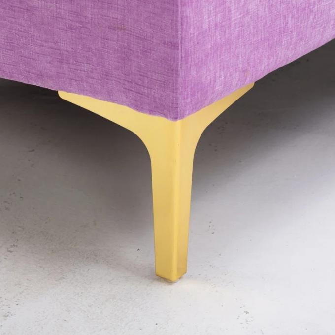European Style corner Modern Design bar big purple Chenille sectional sofa u shape sofa for living room villa 5