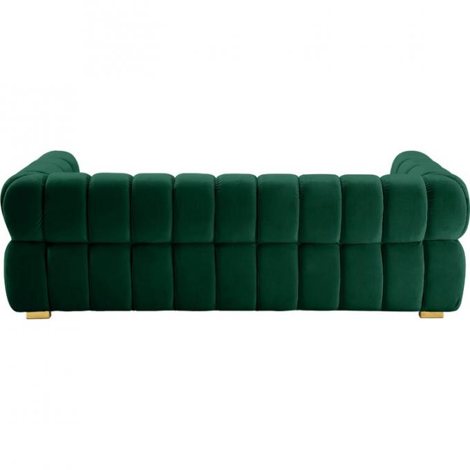 OEM Cheap price Luxury Sectional sofa set Green Color Velvet Upholstered sofas Furniture High-End North American style 5