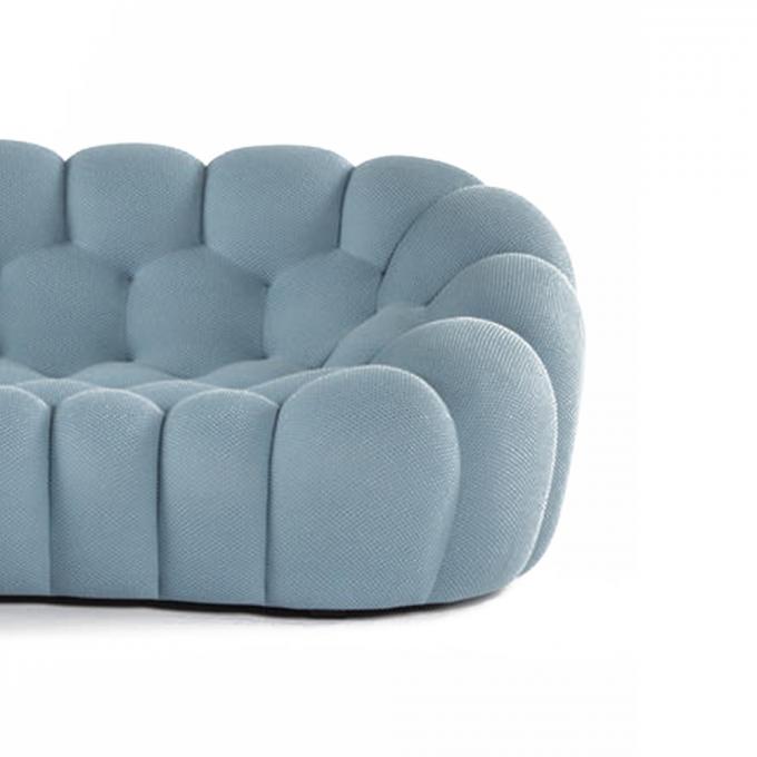 Fabric Practical Lazy Couch Sofa , Anti Abrasion Two Seater Couch 6