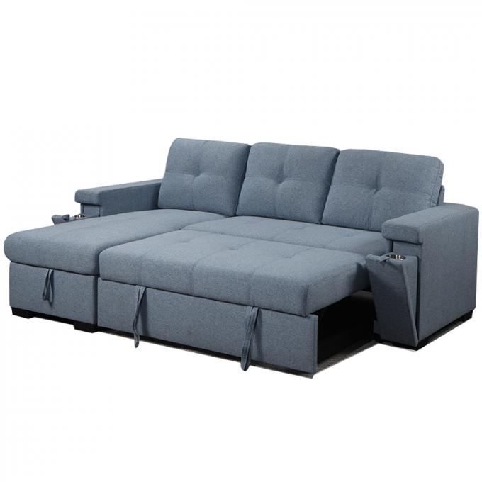 1 Seater Corner Folding Sofa Bed Abrasion Resistant Practical 5