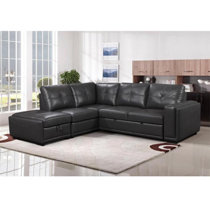 Wholesales living room sofa Air leather fabric L shape functional sofa furniture modern design cheap price sofa bed 1