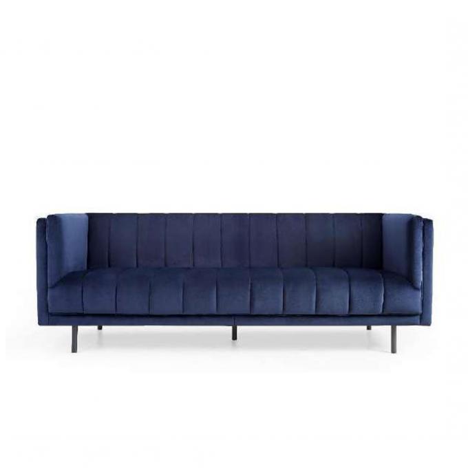 Anti Scratch Velvet L Shape Sofa Multifunctional Practical For Home 5