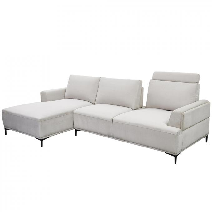 Breathable Luxury Fabric L Shaped Couch Stain Resistant Durable 7