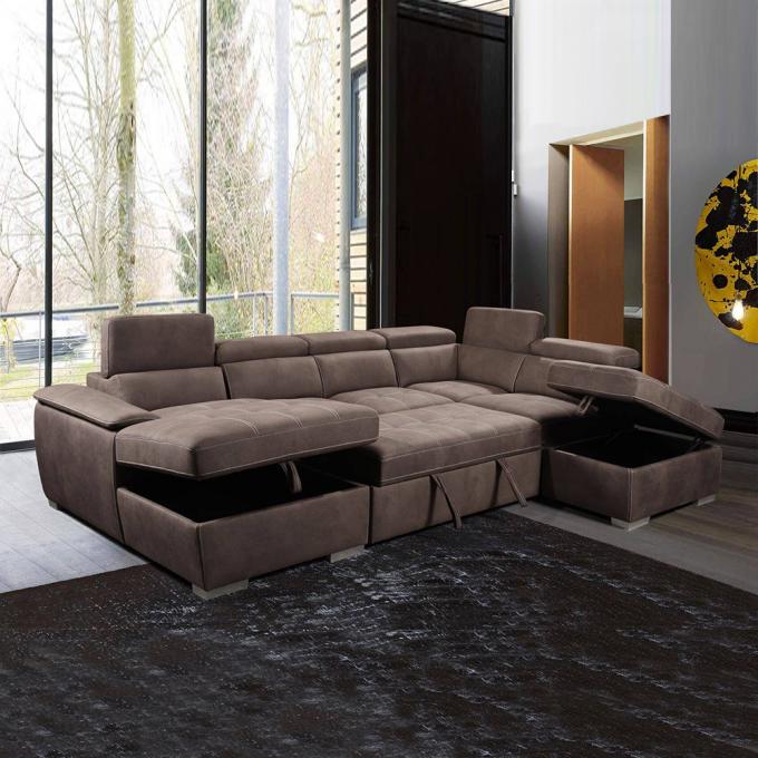 Wear Resistant Folding Sofa Bed Anti Abrasion Fabric Material 6
