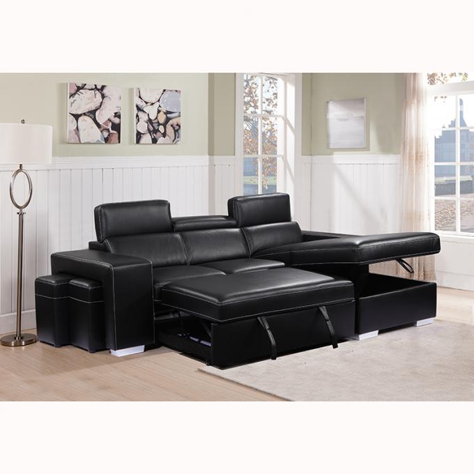 OEM/ODM Furniture Manufacturer hot sale high quality luxury leather sofa set living room Pull out Sofa bed 2