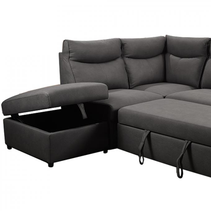Multifunctional Fabric Sleeper Sofa , Foldable Convertible Couch Bed 8