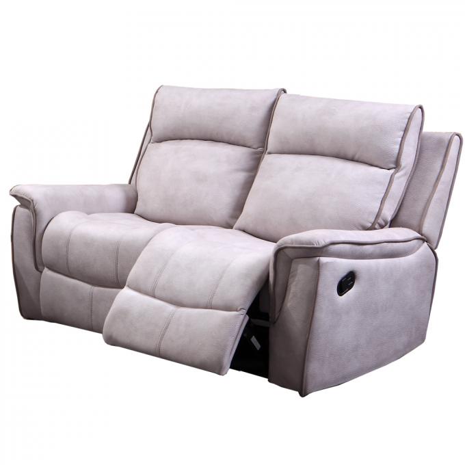 Convertible Electric Recliner Sofa 3 Seater Breathable Dark Grey Color 7