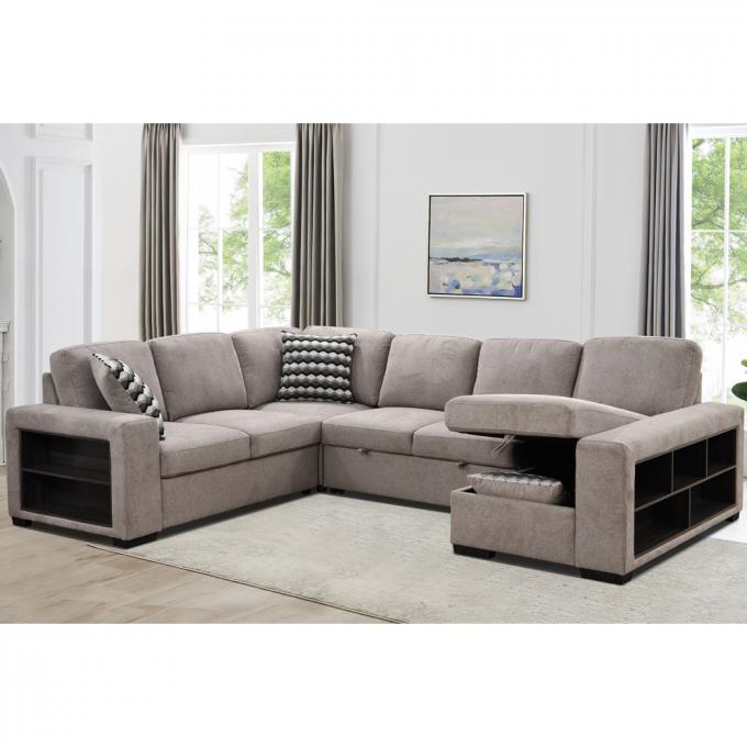 New arrival Modern U shape sectional sofa Furniture Multi-functional high quality sofa bed ling room sofa set 5
