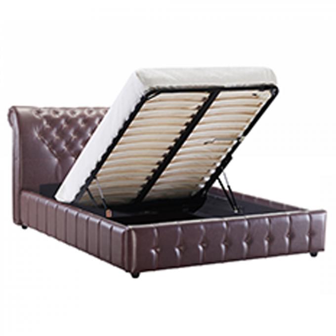 Breathable Double Size Ottoman Bed , Multiscene Twin Ottoman Storage Bed 2