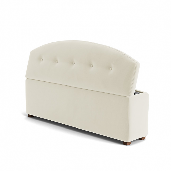 Linen Fabric Living Room Storage Ottoman Anti Scratch Multiscene 0