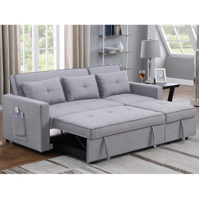 OEM/ODM Furniture modern sleeping couch Solid Wood Frame High quality Low Price Europe American style sofa bed for Apar 2