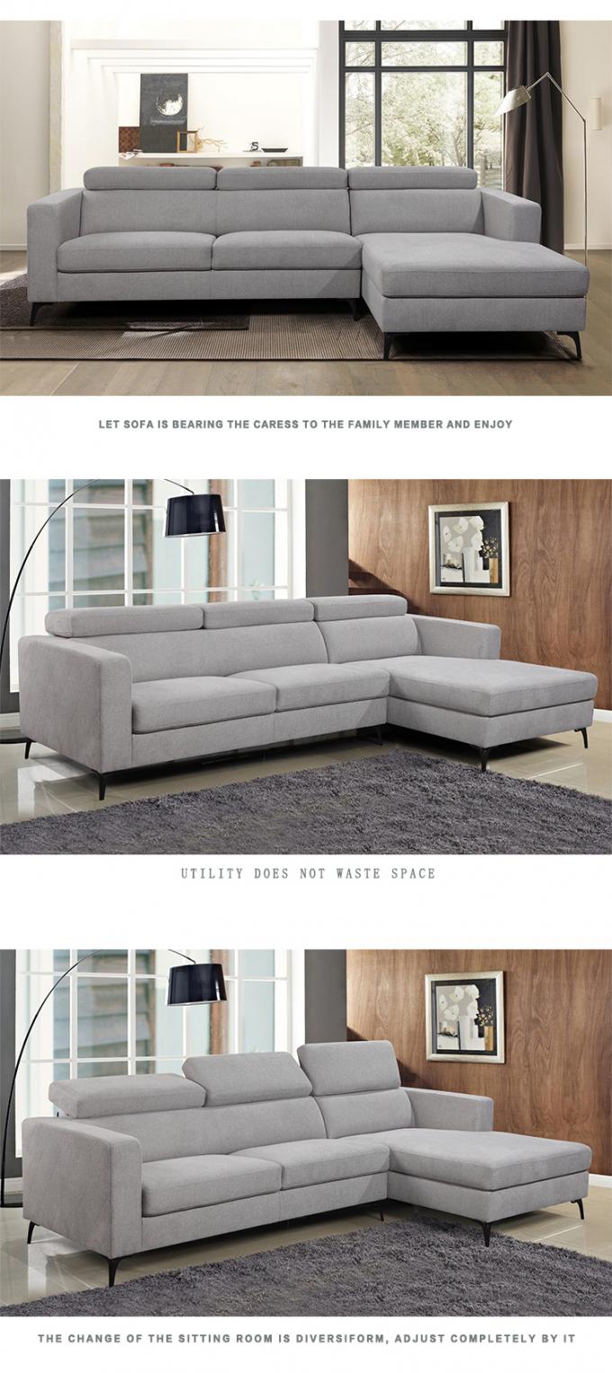 European design sofa set factory provided living room sofas 2 seater with chaise 4