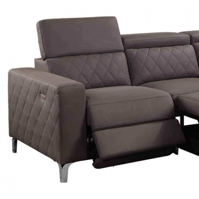 Antiwear Durable L Shape Sofa Bed , Multiscene Sofa Bed And Recliner Set 6