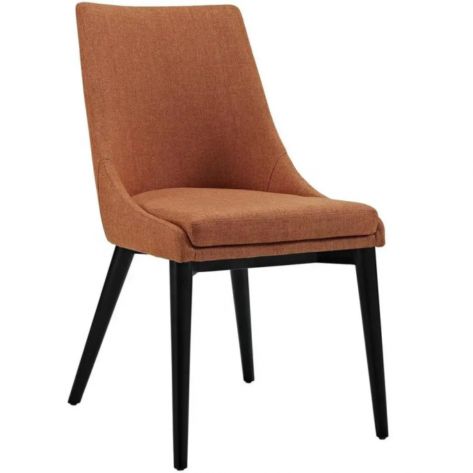 Antiwear Linen Upholstered Dining Chair Multipurpose Morden Style 3