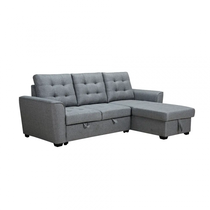 Multifunctional Living Room Storage Ottoman Bench Fabric For Apartment 4