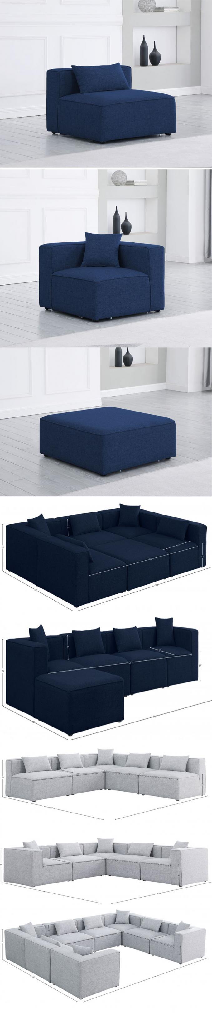 Factory design Europe and the United States the most popular combination of living room sofa customizable modular sofa 0