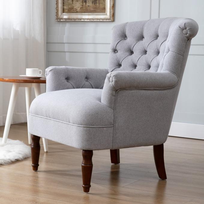 Factory 5 Star fabric hotel furniture single sofa chair for living room cheap wholesale dining chairs 7